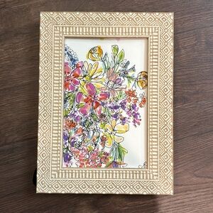 Original, Mixed Media Colorful Floral Art